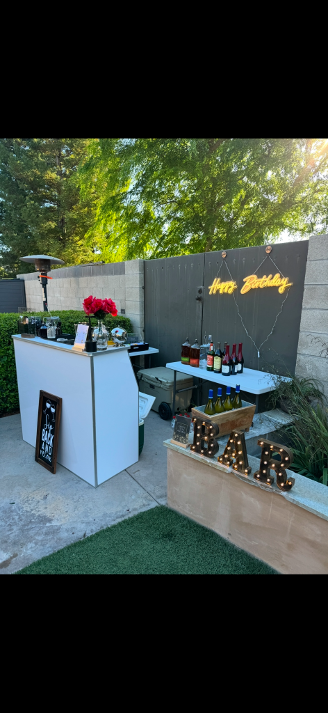 Classic White Bar Rental for Wedding, Parties, and Special Events