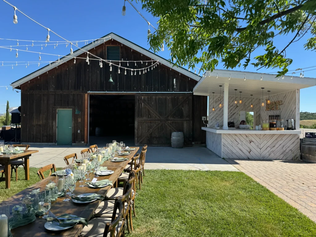 Chateau Robles hilltop wedding venue in Paso Robles California